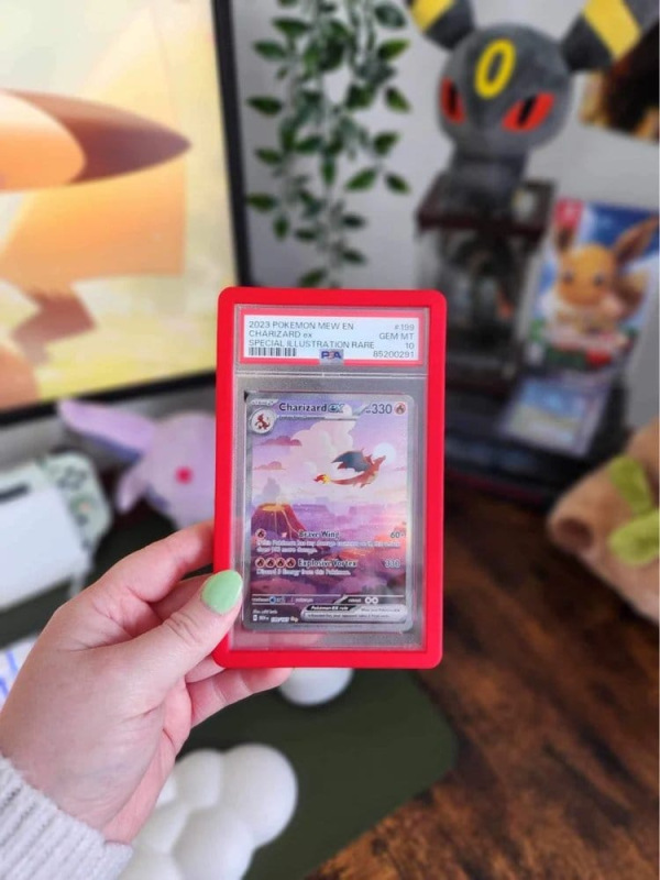 Evoretro Bumper Protector for PSA Slabs Red 5