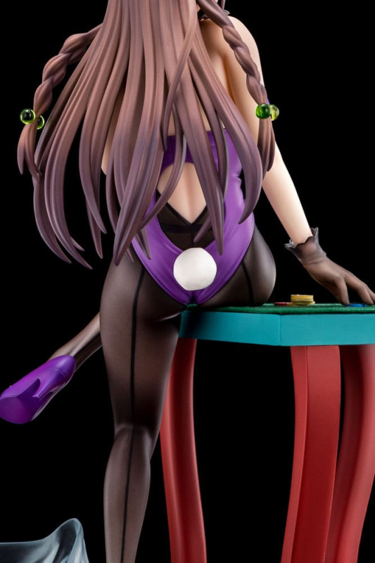 The Demon Sword Master of Excalibur Academy Statue 1/6 Elfine Phillet wearing flower's purple bunny 11