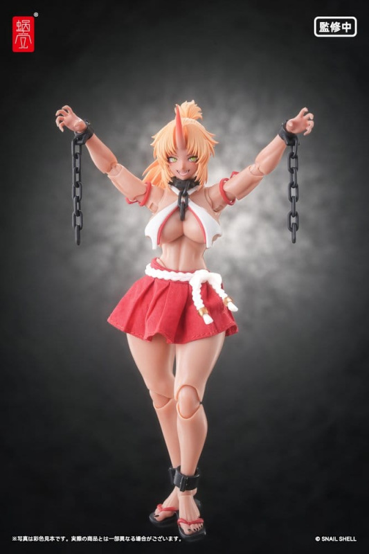Original Character Action Figure 1/12 RPGEX-08 Oni Miko Second Daughter Momiji 17 cm 5