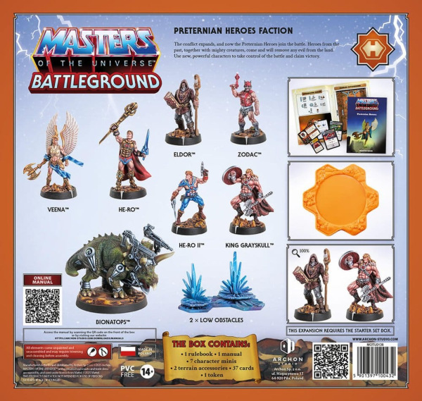 Masters of the Universe: Battleground Miniatures Game Wave 10: Preternian Heroes Faction *Spanish Ve 5
