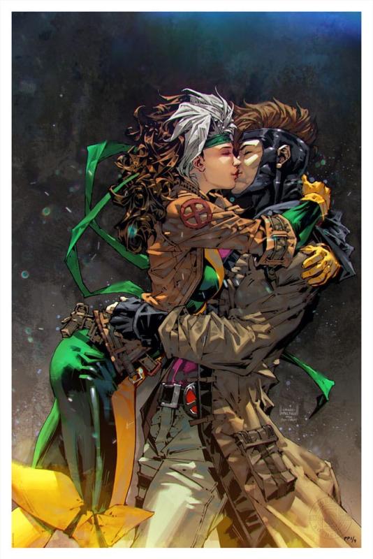 Marvel: Rogue & Gambit 41 x 61 cm Art Print - Sideshow Collectibles