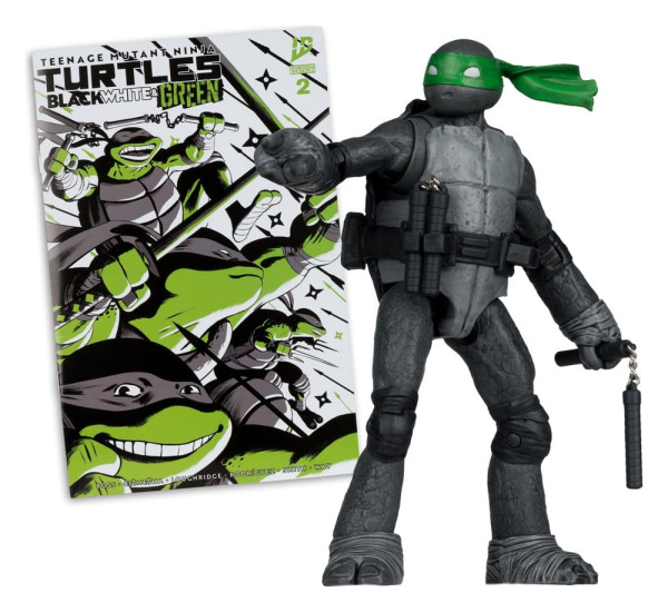 Teenage Mutant Ninja Turtles Page Punchers Action Figure Michelangelo (Black White & Green) (Red Pla 1