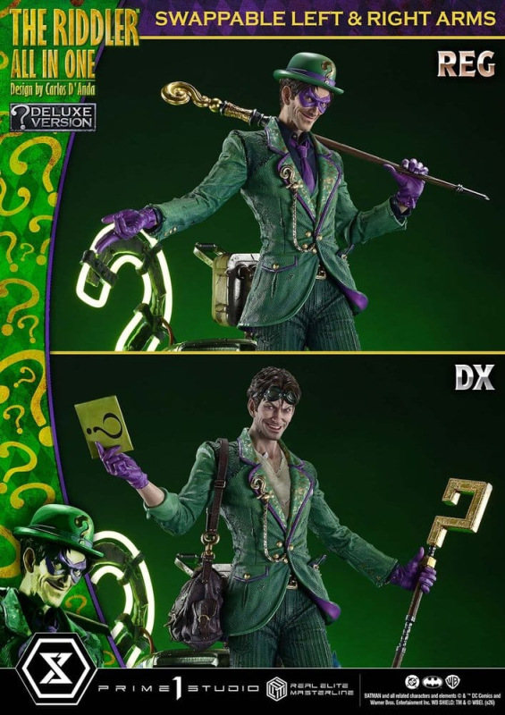 DC Comics Real Elite Masterline Series Statue 1/3 The Riddler All In One (Design by Carlos D'Anda) D 13