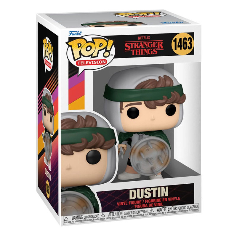 Stranger Things POP! TV Vinyl Figure Hunter Dustin with Shield 9 cm 1