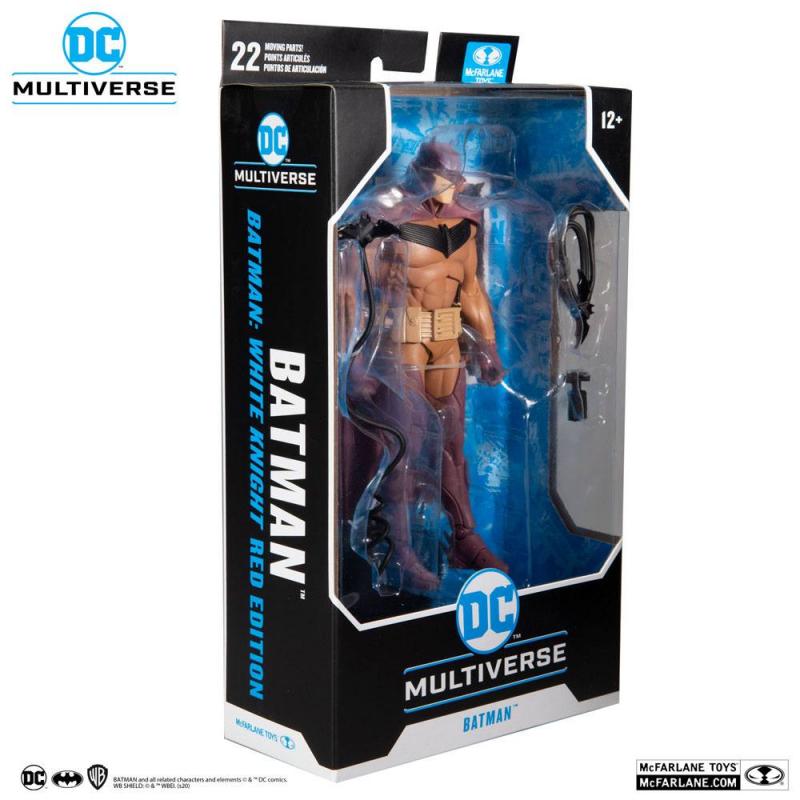DC Multiverse: White Knight Batman (Red Variant) 18 cm Action Figure - McFarlane Toys