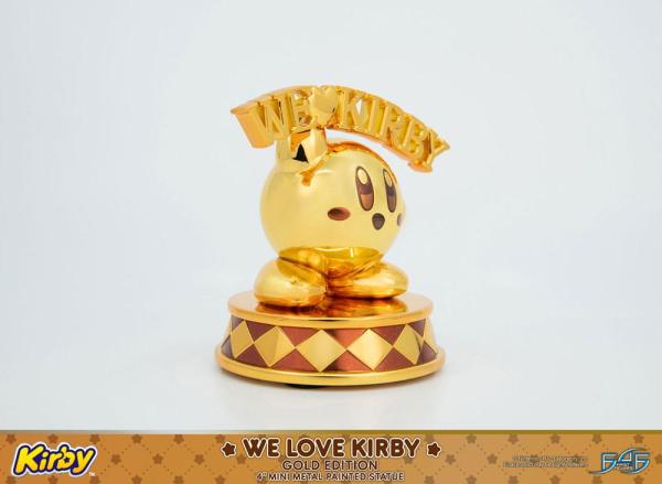 Kirby DieCast Statue We Love Kirby Gold Edition 10 cm 5