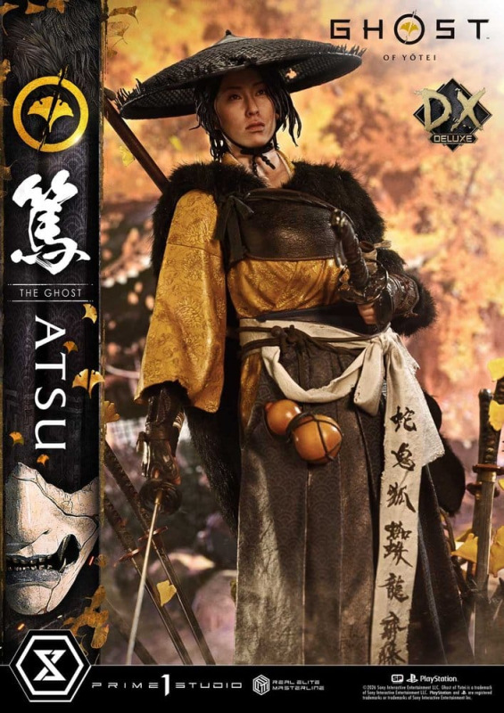 Ghost of Yotei Real Elite Masterline Statue 1/4 Atsu Deluxe Version 59 cm 4