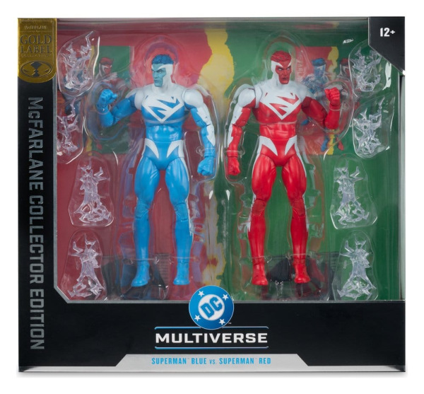 DC Multiverse Action Figures 2-Pack Superman Blue vs. Superman Red (Gold Label) 18 cm 7