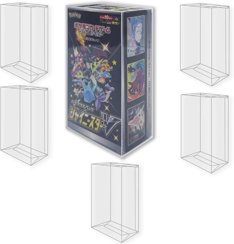 Evoretro PET Protectors 5-Pack for Pokémon Japanese Booster Box Small 6