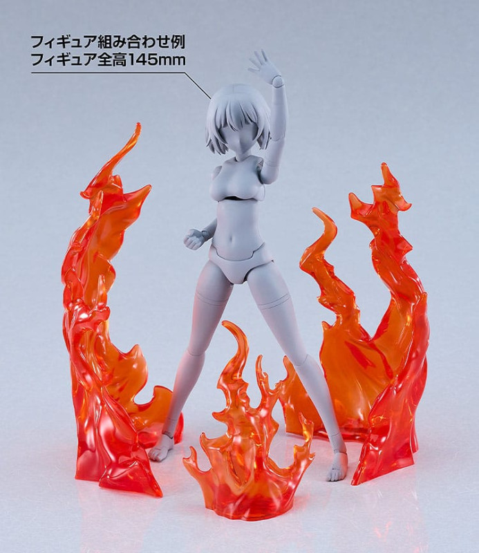 The Simple Effect Parts for Figures Flames: Red 2