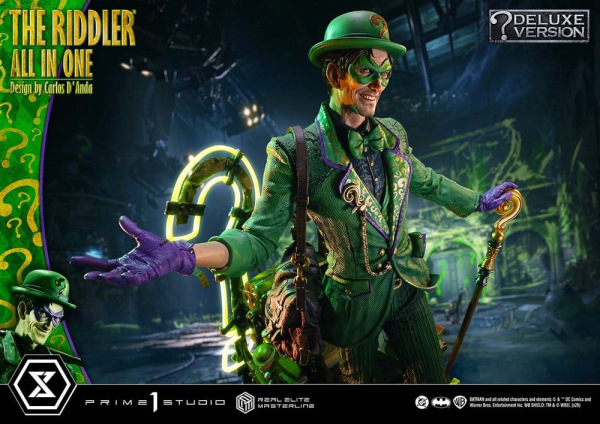 DC Comics Real Elite Masterline Series Statue 1/3 The Riddler All In One (Design by Carlos D'Anda) D 8