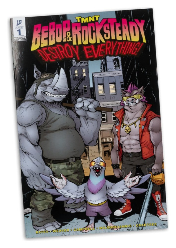 Teenage Mutant Ninja Turtles Page Punchers Action Figure Rocksteady 17 cm 6