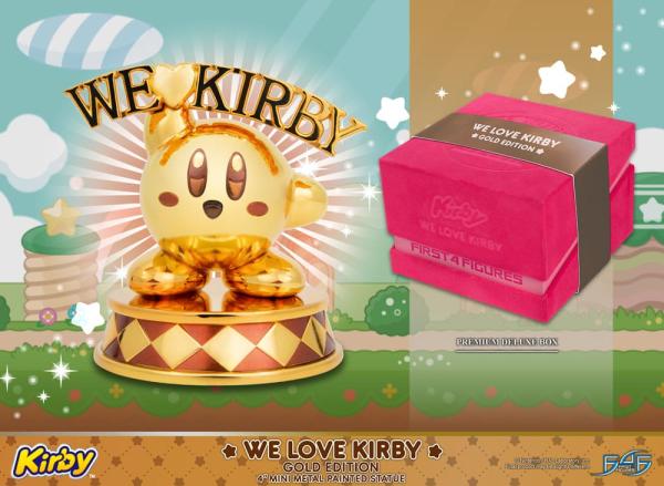 Kirby DieCast Statue We Love Kirby Gold Edition 10 cm 4