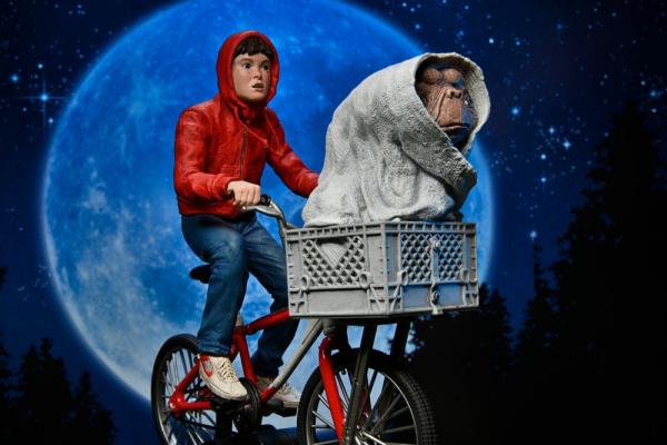 E.T. the Extra-Terrestrial: Elliott & E.T. on Bicycle 13 cm Action Figure - Neca