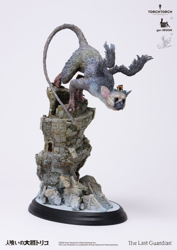 The Last Guardian Art Statue Trico by Akishi Ueda 50 cm 9