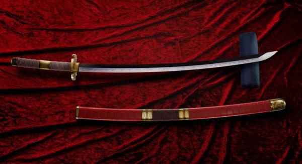 One Piece Proplica Replicas 1/1 Roronoa Zorro Three Sword Style Swords Set 95 cm 4