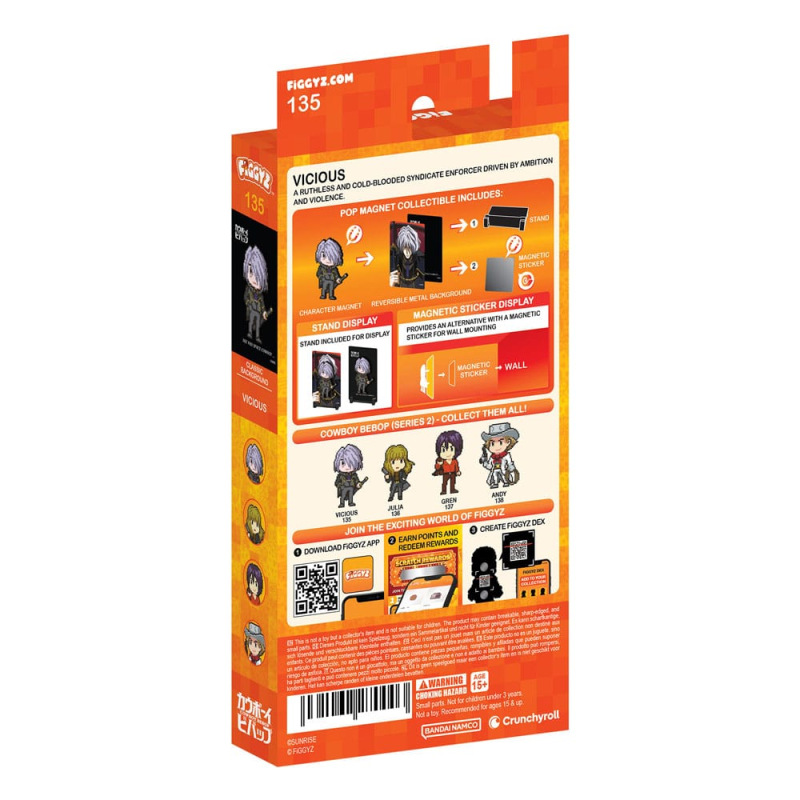 Cowboy Bebop FiGGYZ Magnet Collectible Vicious 11 cm 3