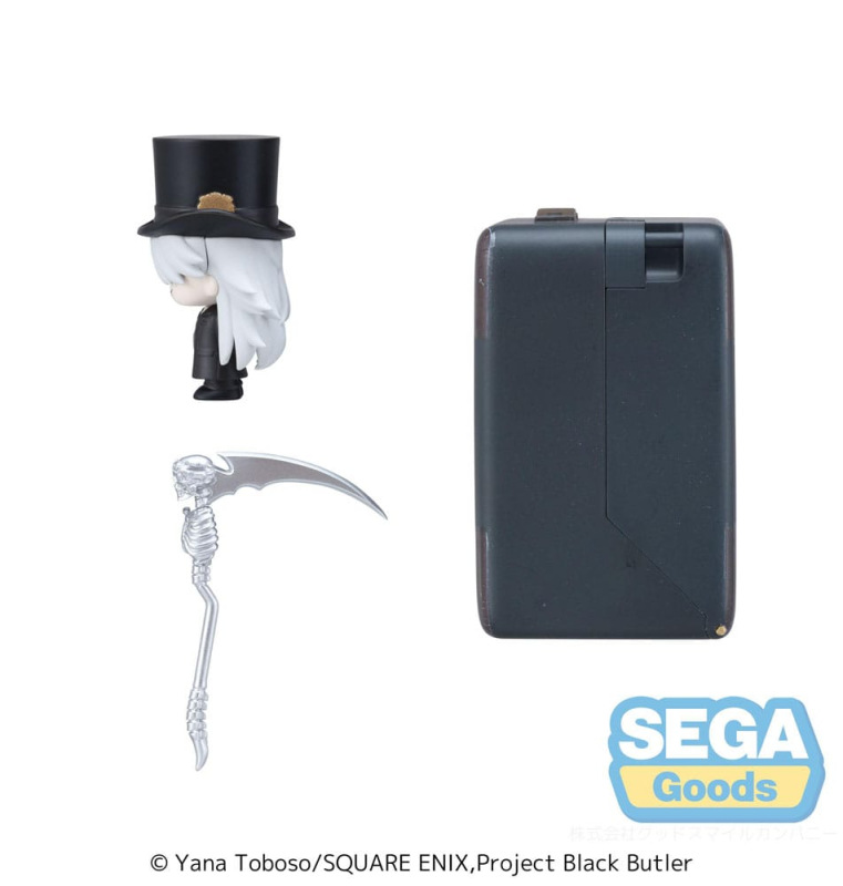 Black Butler: Boarding School Arc Petite World Memories Mini Figure Undertaker (EX) 8 cm 3