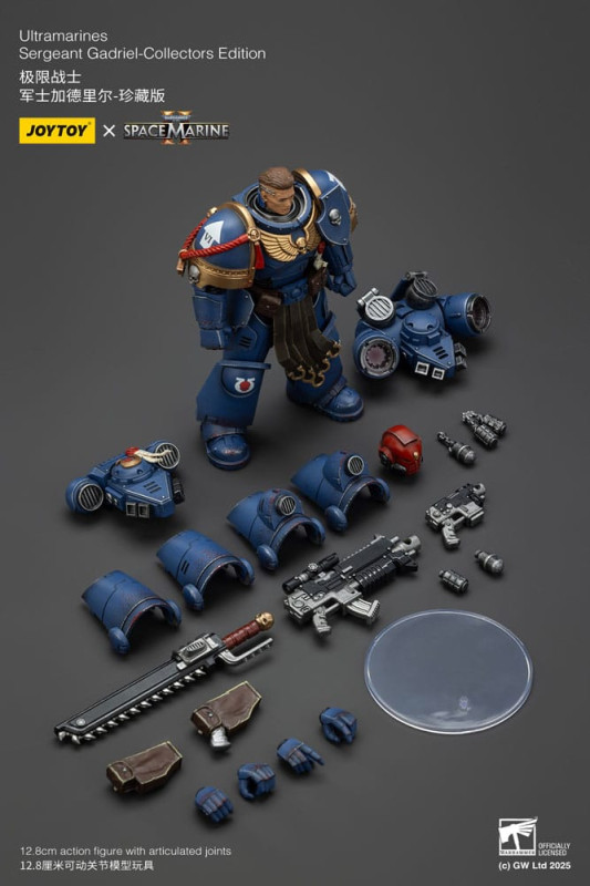 Warhammer 40,000: Space Marine 2 Action Figure Ultramarines Sergeant Gadriel Collectors Edition 13 c 5