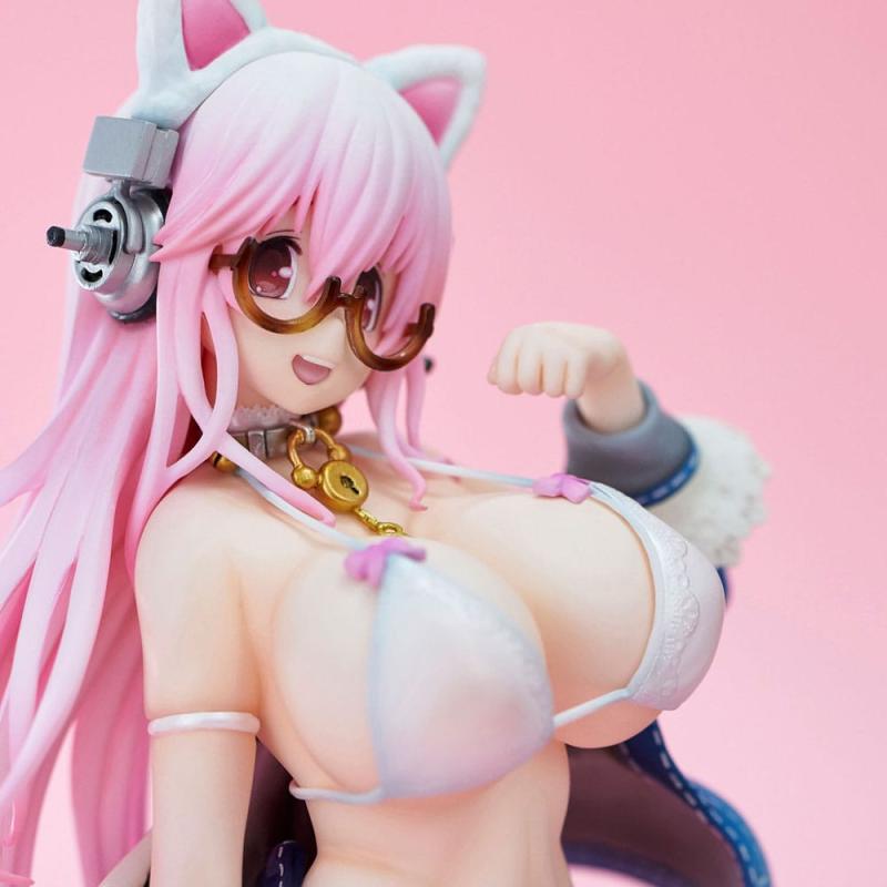 Super Sonico PVC Statue Super Sonico White Cat Ver. 27 cm