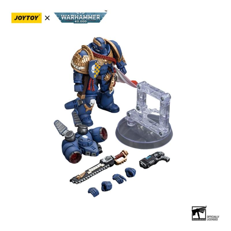 Warhammer 40k Action Figure 1/18 Ultramarines Captain With Jump Pack 12 cm