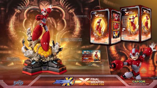 Mega Man X4: X Finale Weapon Rising Fire 45 cm Statue - First 4 Figures