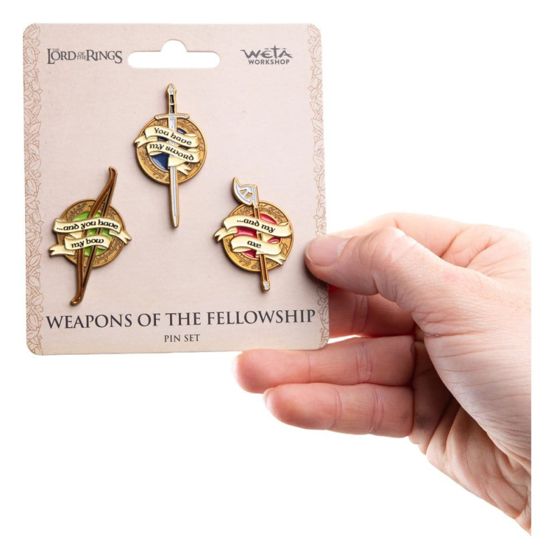 The Lord of the Rings Trilogy Pin Set Weapons of the Fellowship 1