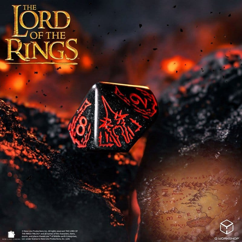 The Lord of the Rings Dice Set of 7 Mordor 4