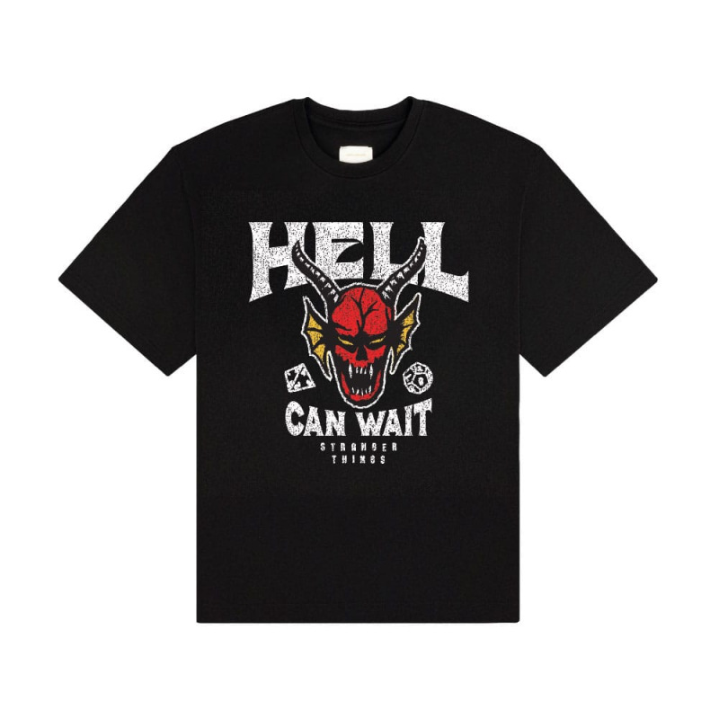Stranger Things T-Shirt Hell Can Wait (black)