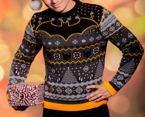Batman Christmas Sweater Penguin Size L 2