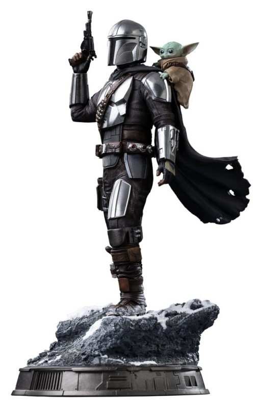 The Mandalorian & Grogu Art Scale Statue 1/10 The Mandalorian and Grogu 25 cm 3