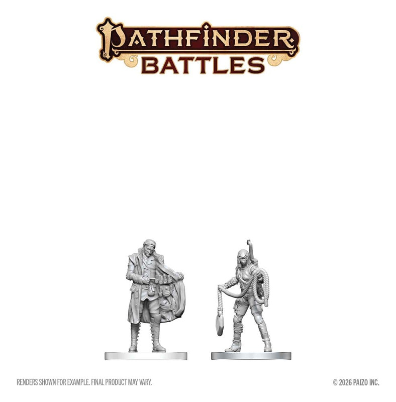 Pathfinder Battles Deep Cuts Unpainted Miniature Burglar & Fence 14 cm 1