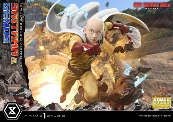 One-Punch Man Premium Masterline Series Statue 1/4 Saitama & Genos DX Bonus Version 73 cm 4
