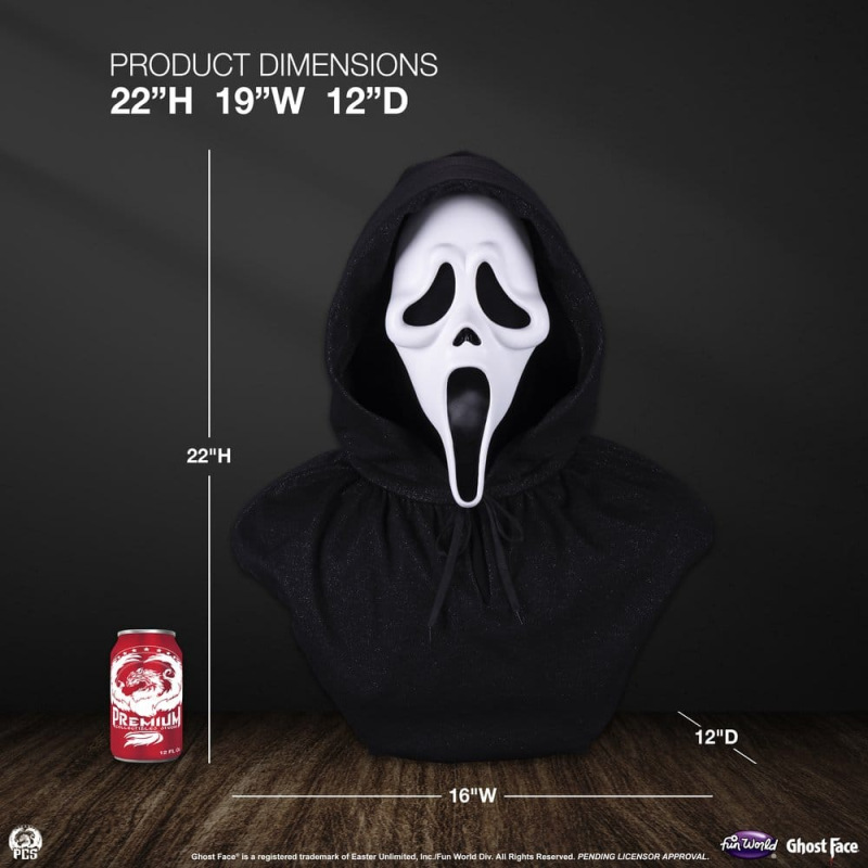 Ghost Face Life-Size Bust 56 cm 14
