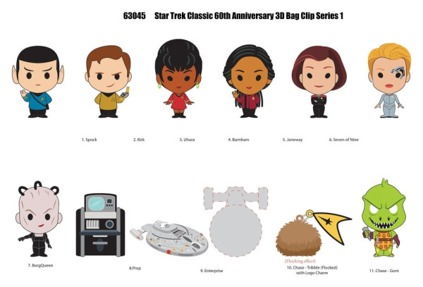 Star Trek 3D Foam Bag Clips Serie 1 Display (24) 2