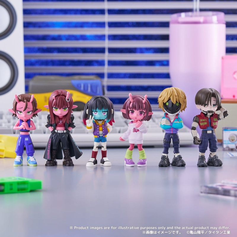 Galactic Milky?Subway Express Mini Figures Blind Box Display (6) 8
