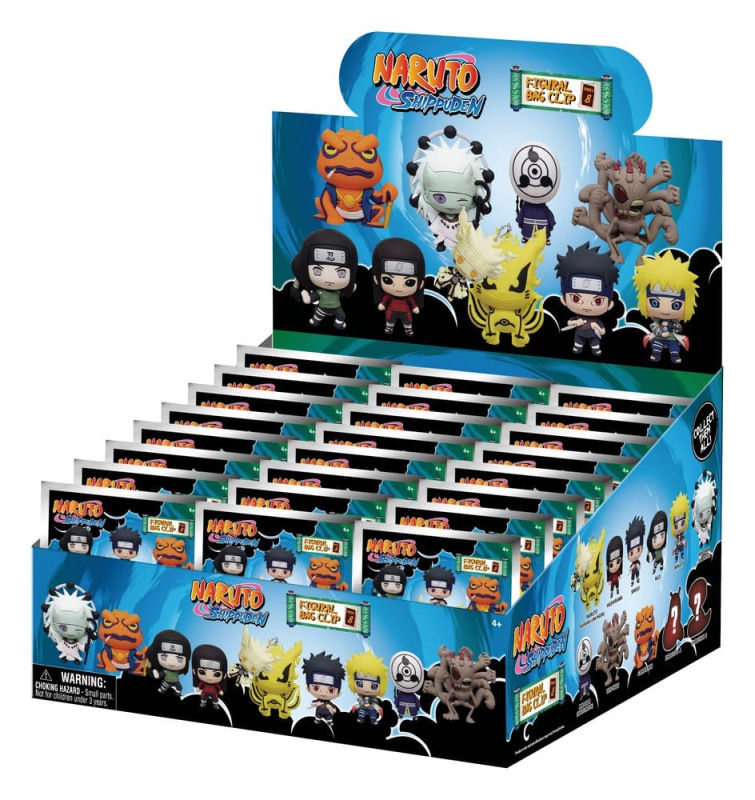 Naruto 3D Foam Bag Clips Series 8 Display (24)