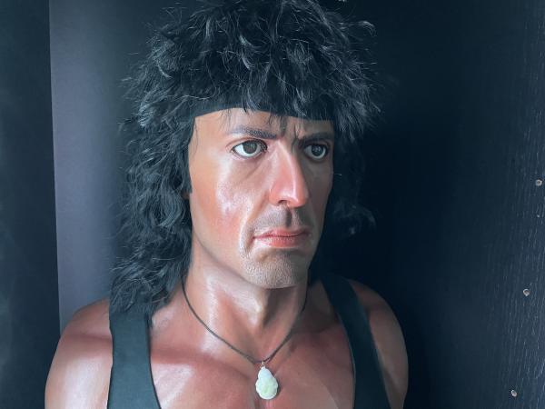 Rambo III life size bust by Edinho Maga