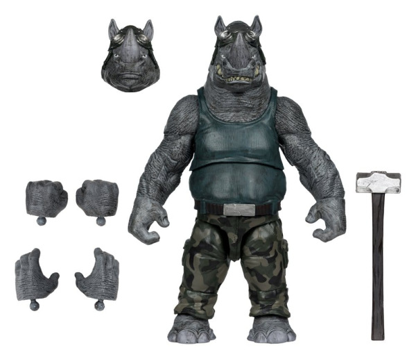 Teenage Mutant Ninja Turtles Page Punchers Action Figure Rocksteady 17 cm 2