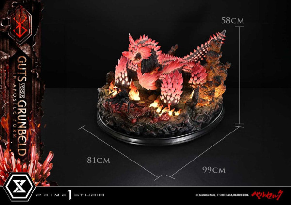 Berserk Ultimate Diorama Masterline Series Statue Berserk Guts vs. Grunbeld in Apostle Form 58 cm 6