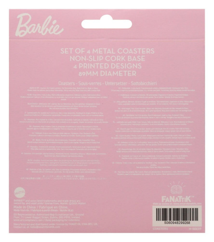 Barbie Coaster 4-Pack 4