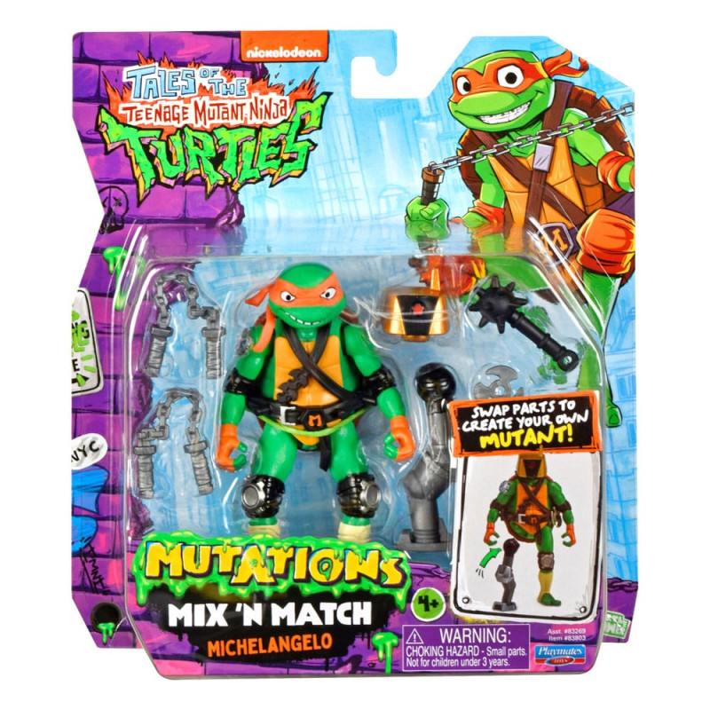 Tales of the Teenage Mutant Ninja Turtles Mix 'n Match Action Figure Michelangelo 12 cm 1