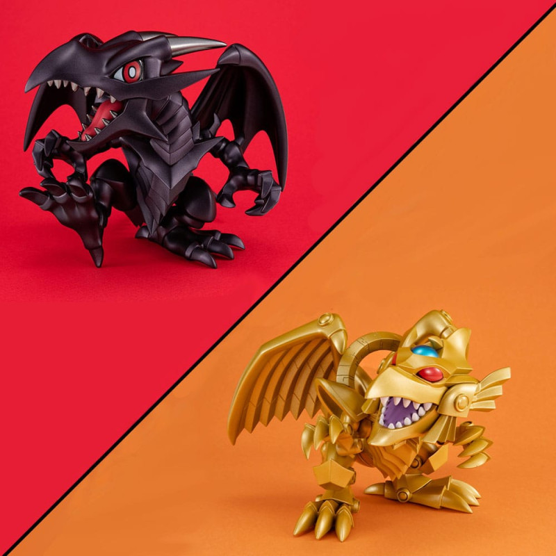 Yu-Gi-Oh! Duel Monsters Megatoon PVC Statue Red Eyes Black Dragon & The Winged Dragon of Ra 13 cm (w