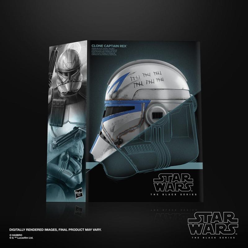 Star Wars Ahsoka: Clone Captain Rex 1/1 Black Series Electronic Helmet - Hasbro