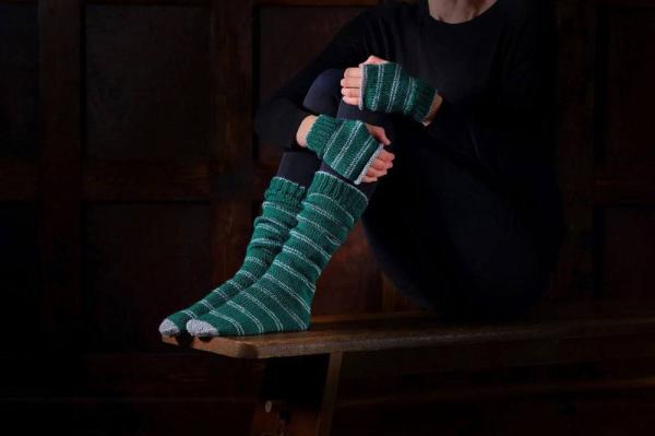 Harry Potter Knitting Kit Slouch Socks and Mittens Slytherin