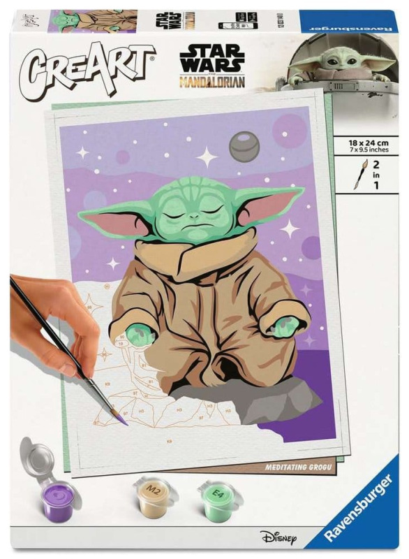 Star Wars: The Mandalorian CreArt Painting by Numbers Meditating Grogu