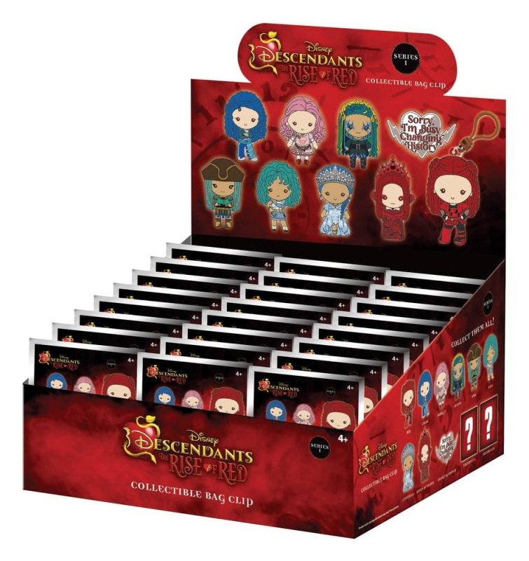 Descendants 3D Foam Bag Clips Series 1 Display (24)