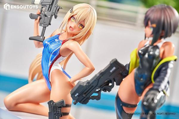 Arms Note Statue 1/7 Swim Team Bucho-chan and Kohai-chan 22 cm