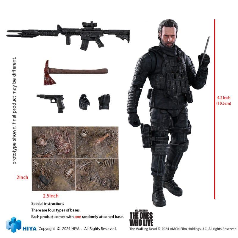 The Walking Dead: The Ones Who Lived Exquisite Mini Action Figure 1/18 Daryl Dixon Dark Eyes Walker