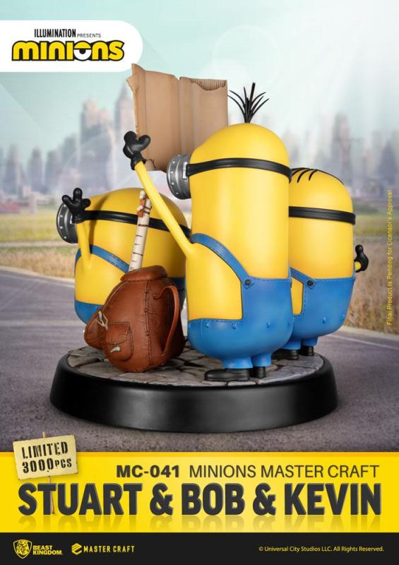 Minions Master Craft Statue Stuart & Bob & Kevin 35 cm 7